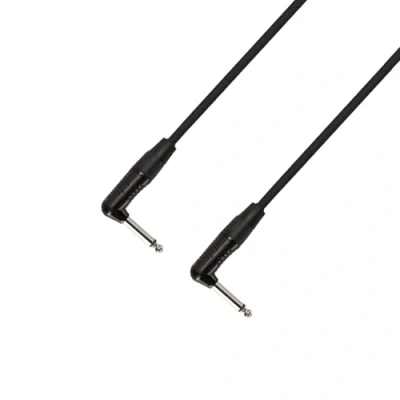 Bild av K4 IRR 0090 instrumentkabel REAN 6,3 mm vinkelslinga mono till vinkellänk 0,9 m