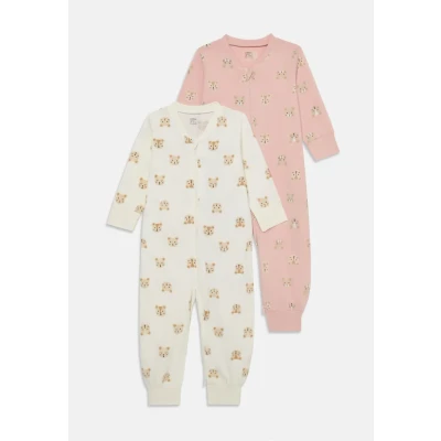Bild av Lindex Pyjamas 2 PACK Nattdräkt för barn, Storlek: 68, Light dusty pink