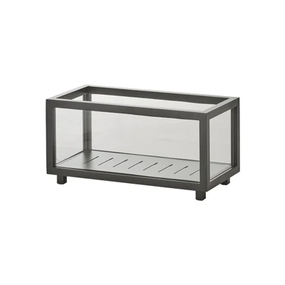 Bild av Cane line Lightbox Lykta Lava grey large B: 46 x D: 23 H: 22 cm