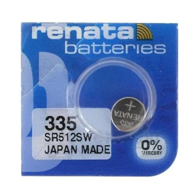Bild av 1 x Renata 335 tillverkad i Schweiz litiummynt cellbatteri SR512SW