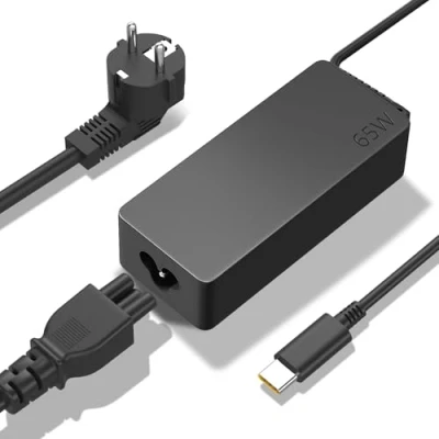 Bild av PAEBAI+ 65W 45W USB C Laddare 20V 3,25A för Lenovo Chromebook Yoga Thinkpad T480 T490, Dell Latitude 5420, HP EliteBook X360 ASUS ZenBook Type Laptop Charger Power Adapter
