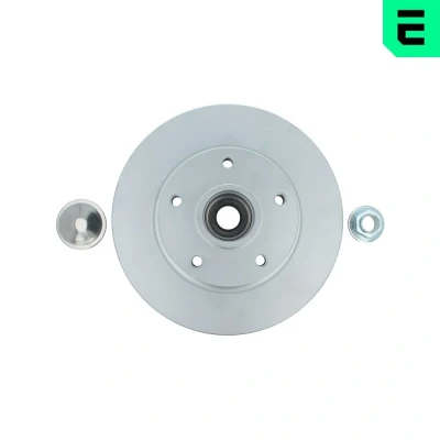 Bild av OPTIMAL 702983BS5 Disque de frein 260 8 5/5 plein revêtu avec roulement roues intégré, bague magnétique intégré RENAULT: Megane 4
