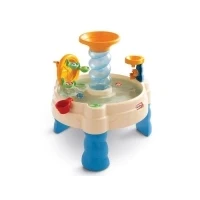 Bild av Little Tikes 0050743173752 Spiralin&#039; Seas vattenbord trädgårdsspel uppmuntrar aktiv och fantasifull lek inkluderar 5 bollar 1 kopp för småbarn från 24 månader till 6+ år, svart