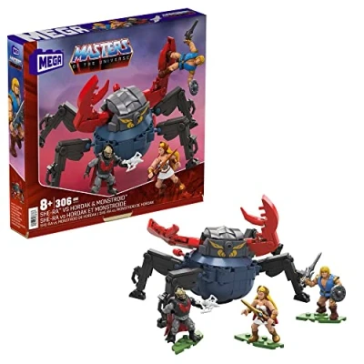 Bild av Mega Masters of the Universe She Ra vs Hordak och Monstroid attackfordon, byggleksaker för barn, HFF27