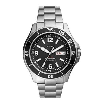 Bild av Fossil Mäns kvarts 3 visarklocka med Armband FB 02 FS5687, Rostfritt stål,