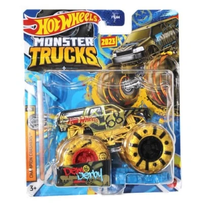 Bild av Hot Wheels monster trucks nya för 2024 skala 1:64 (Demo Derby Gold 6/6 Championship Crashers)