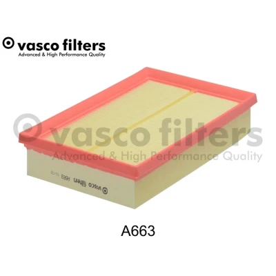 Bild av DAVID VASCO A663 Filtre à air 50mm 161mm 241mm rectangulaire Cartouche filtrante FORD: Transit Connect V408 Van, C Max 2, Grand