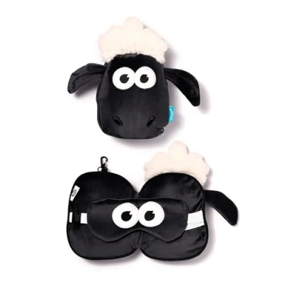 Bild av Reskudde med Relaxeazzz Mask Shaun, Fårliv