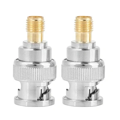 Bild av Bnc Hane Till Sma Hona Rf J/Sma K Koaxial Adapter Omvandlare Guldpläterad Kopparkärna Test Converter 2Pcs