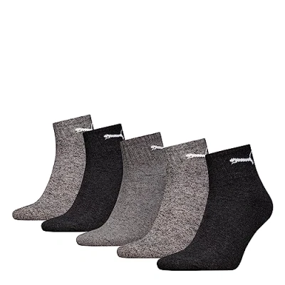 Bild av PUMA Unisex strumpor (5 pack), Anthraci/L Mel grå/M grå, 35 38 EU