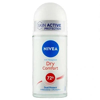 Bild av Nivea Dry Comfort Roll On luftfräschare, 6 x 50 ml, anti perspirant, med dubbel aktiv formel andningsförmåga