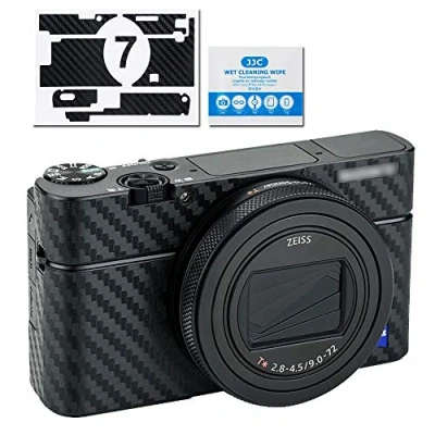 Bild av Reptåligt kameraskroppsskydd skinnklistermärke för Sony RX100 VII skyddande skyddsfilm 3 m klistermärken dekaler DSLR kamera kropp kolfiber hölje skydd, bubbelfri glidhållare