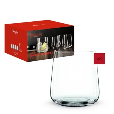 Bild av Spiegelau 4 delad mugg S set, dricksglas, kristallglas, 340 ml, stil, 4670184