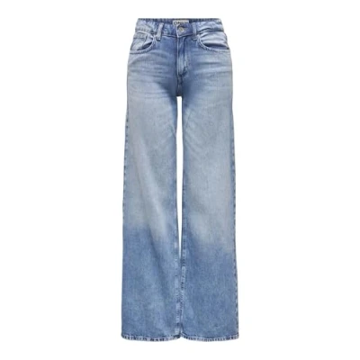 Bild av Onlhope Low Waist Wide DNM Tai194 Noos, Ljus medium blå denim, 27W / 34L