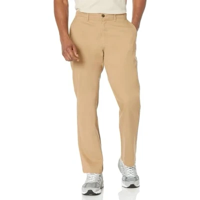 Bild av Amazon Essentials herr klassisk passform vardaglig stretch chinos byxa, mörk kakibrun, 34 B x 33 L