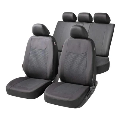 Bild av WALSER Speedway ZIPP IT Premium 11859 Couverture de siège noir Polyester avant et arrière RENAULT: Clio 3, 2, 4, PEUGEOT: 206 3/5 portes