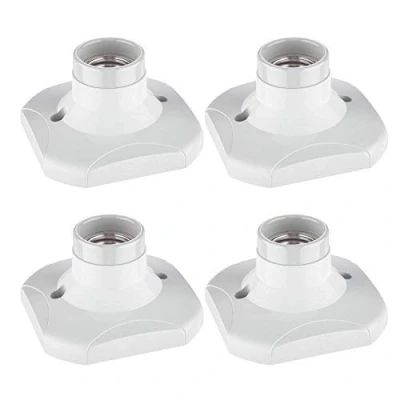Bild av ledscom.de 4 delar taklampa/lamphållare ELEKTRA, porslin, vit, 1x E27 max. 60W