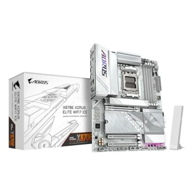 Bild av GIGABYTE AORUS X870E ELITE WIFI7 ICE Moderkort AMD AM5 socket DDR5 RAM ATX