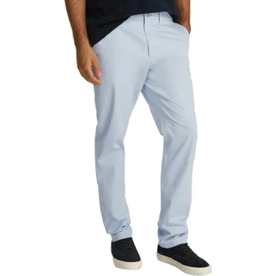 Bild av Tommy Hilfiger herr Denton Satin rak passform chinos, blå (blåsig blå), 36W/31L, BLÅ, 31W x 36L