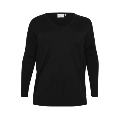 Bild av Kaffe Curve Machi Stickad tröja, Storlek: 42/44, Black deep