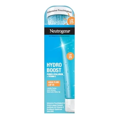 Bild av Neutrogena Hydro Boost Aqua Fluid Protection Factor 25 (50 ml), lätt ansiktskräm med hyaluronsyra och C vitamin för intensiv, fettfri dagkräm SPF