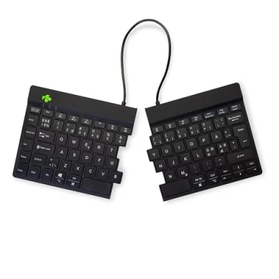 Bild av R Go Tools Split break keyboard with integrated indicator QWERTY Nordic black Tangentbord Nordisk Svart
