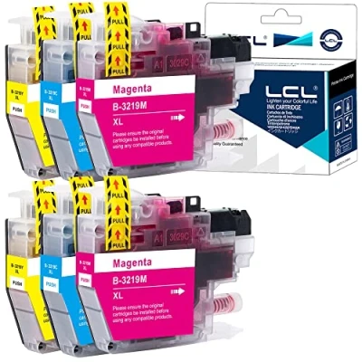 Bild av LCL Kompatibel bläckpatron LC3217 LC3219 LC 3219XL LC3219XL LC3219XLC LC3219XLM LC3219XLY (2Cyan 2Magenta 2Gul) ersättning för Brother MFC J5330DW J5335DW J5730DW