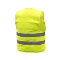 Bild av Högert Technik varningsväst för män, gul/orange, kardborreband, 2 reflekterande remsor, 100% polyester (120 g/m²). Perfekt bygg, trafik och industri. Storlekar: L 3XL, GUL, XL