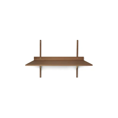 Bild av Ferm Living Sector Desk Skrivbord Smoked Oak/Brass W87 x H66,5 D45,1 cm