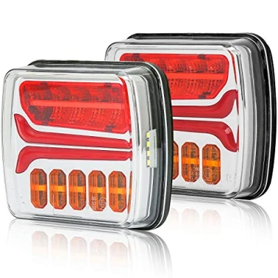 Bild av AGRISHOP LED Set med släpvagnar bakljus, 12/24V, 2 st dynamisk trailer, bakljus för indikator dimljus backup vattentät traktor godkänd