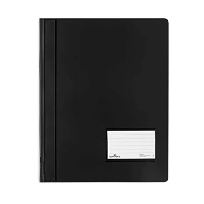 Bild av DURABLE 268001 Hunke &amp; Jochheim snabbhäftapparat DURALUX®, genomskinlig folie, för A4 överdimensionerad, 280 x 332 mm, svart, 1 styck