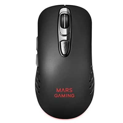 Bild av Mars Gaming MMW2, Trådlös spelmus, RGBFlow, 3200DPI, Soft Touch, Svart
