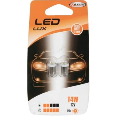 Bild av T4W par 2 LED indikatorlampor för bilbelysning 12V 4W BA9s