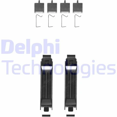 Bild av DELPHI LX0681 Kit d&#039;accessoires, plaquette de frein à disque AUDI: Q5, A4 B9 Avant, A6 C8 Berline, SKODA: Superb III 5 portes