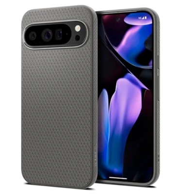 Bild av Spigen Liquid Air Case Kompatibel med Google Pixel 9 Pro XL [Made for Google] Skal Fodral Marble Gray