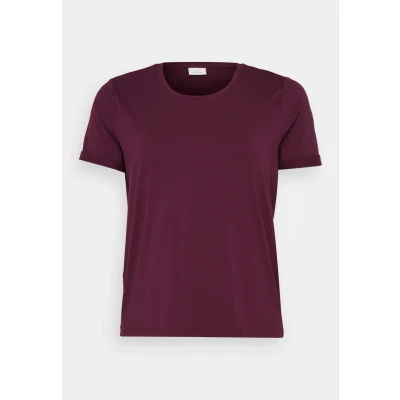 Bild av ONLY Carmakoma Carmoster FOLD UP Tshirt bas, Storlek: L 50/52, Mauve wine