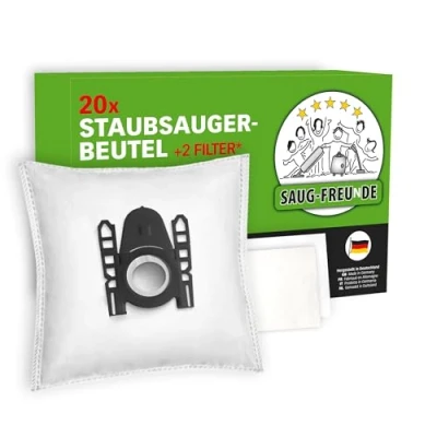 Bild av SAUG FREUNDE 20 dammsugarpåsar för BOSCH Serie 2, BGBS2BA1P, BGBS2LB1, BGBS2RD1, BGLS2BA1H, BGLS2BA3H, BGLS2BU2, BGLS2CHAMP, BGLS2FRESH, BGLS2LR1H, BGLS2LW1, BGLS2WH1H, BGN2CHAMP, BZGL2A310 (SI2)