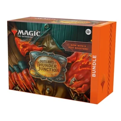 Bild av Magic: The Gathering Outlaws of Thunder Junction paket 9 spelboostrar, 30 landkort + exklusiva tillbehör (English Version)