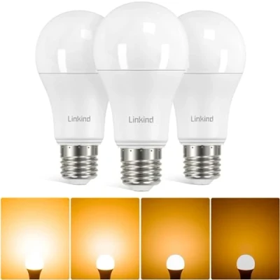 Bild av Linkind E27 LED glödlampa dimbar Edison skruvlampa, 13 W för att ersätta 100 glödlampa, varm vit (2700K) 1521LM A60 ERP, CE certifierad, frostad, 3 pack