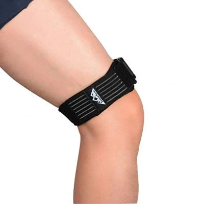 Bild av supregear IT bandrem för Knä, Justerbart Bekvämt Iliotibial Band Wrap Andningsbart ITB med Extra Kompression Syndrome, Svart