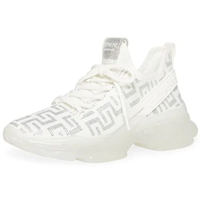 Bild av Steve Madden Maxima sneakers för kvinnor, Vit silver, 40 EU