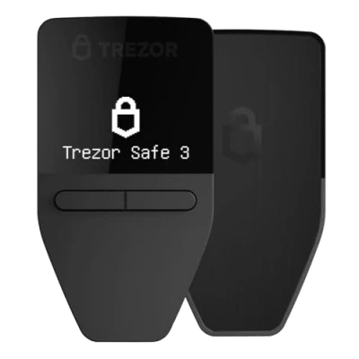 Bild av Trezor Safe 3 Passphrase och Secure Element Skyddad Crypto Hårdvara Plånbok, Svart (Cosmic Black), Modern