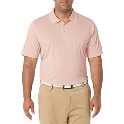 Bild av Amazon Essentials Men&#039;s Golftröja med normal passform snabbtorkande (finns i Big &amp; Tall), Ljusrosa, L