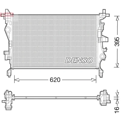 Bild av Kylare, motorkylning Denso DRM06036