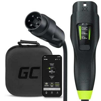 Bild av Green Cell Habu EV charging station 7m 2 in 1 with GC App IEC 60309 11 kW