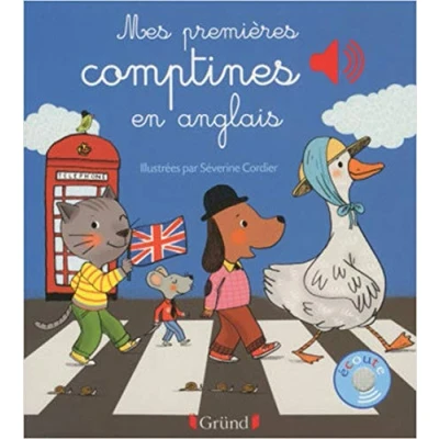 Bild av Mes premières comptines en anglais Livre sonore avec 6 puces Dès 1 an