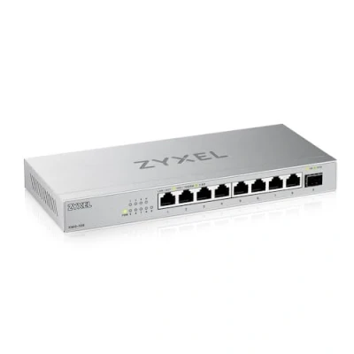 Bild av Zyxel 8 port 2,5 G Multi Gig Ohanterad switch med 1 x 10G SFP+ Bord eller väggmontering [XMG 108]