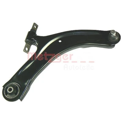 Bild av METZGER 58029602 Bras de suspension avec rotule suspension, support en caoutchouc Essieu avant droit, inférieur barre oscillant transversal