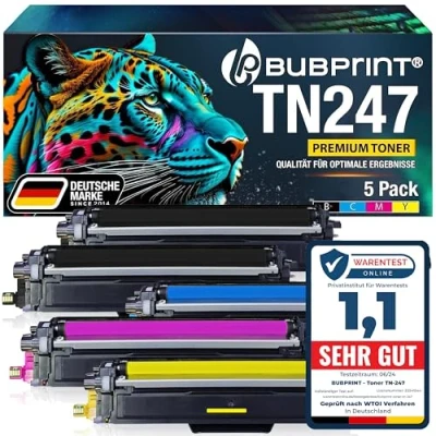 Bild av Bubprint 5 Tonerkassett kompatibel med Brother TN 247 DCP L3510CDW L3550CDW HL L3210CW L3230CDW L3270CDW MFC L3710CW L3730CDN L3750CDW C L3770C/D