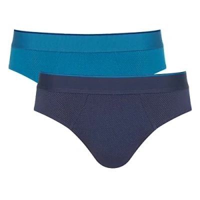 Bild av Sloggi 2ER PACK Briefs bluedark combination, Storlek: Medium, Blue dark combination